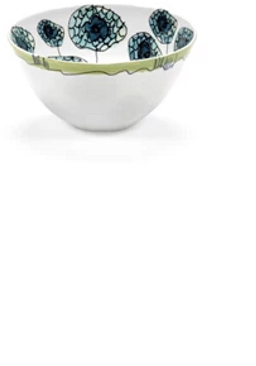 Serax Marni Midnight Flowers Anemone Vaniglia bowl D15cm H8cm groen / blauw