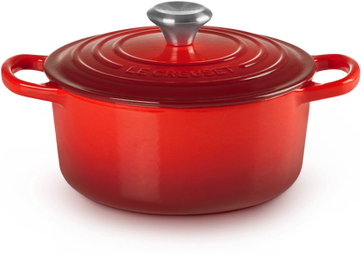 Le Creuset Gietijzeren ronde braadpan Kersenrood 30cm 8,1l