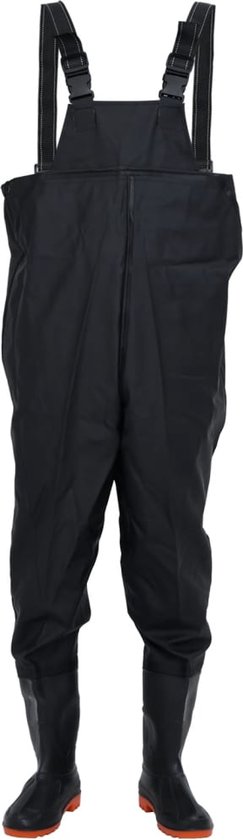 vidaXL Waadpak met laarzen maat 44 donkergroen, waadbroek, waad broek, vis waadpak, vissersbroek, vissers broek, waad pak, waadpak met laarzen
