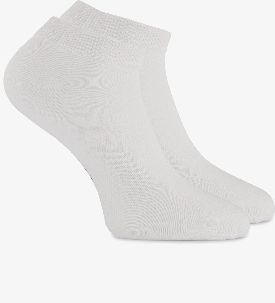 2 paar bamboe kinder sneakersokken - Wit - Maat 27/30