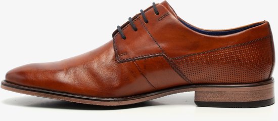 Chaussures à lacets homme en cuir Bugatti - Cognac - Taille 41