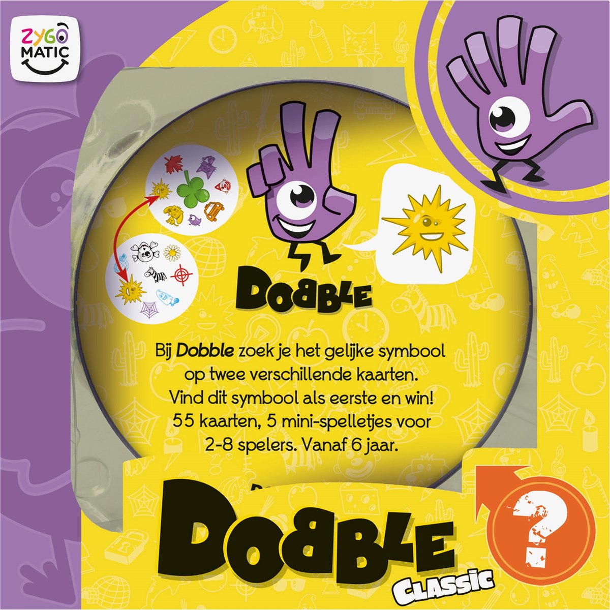 Dobble Classic – Nederlandstalig Kaartspel voor 2 tot 8 spelers - Leuk familiespel vanaf 6 jaar - Het razendsnelle zoekspel voor het hele gezin — afbeelding 2