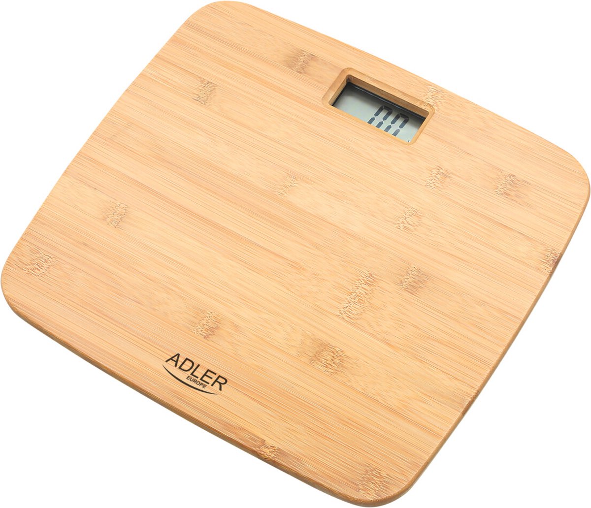 Adler AD 8173 - weegschaal Vierkant Bamboo Elektronische weegschaal