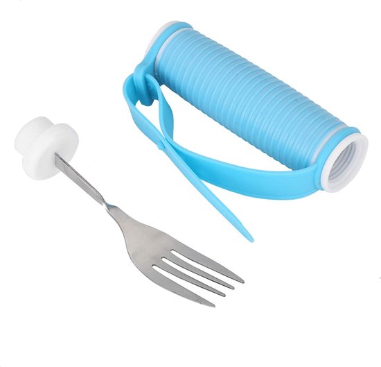 Opvouwbare Spork (vork/lepel) van kunststof MT500, blauw