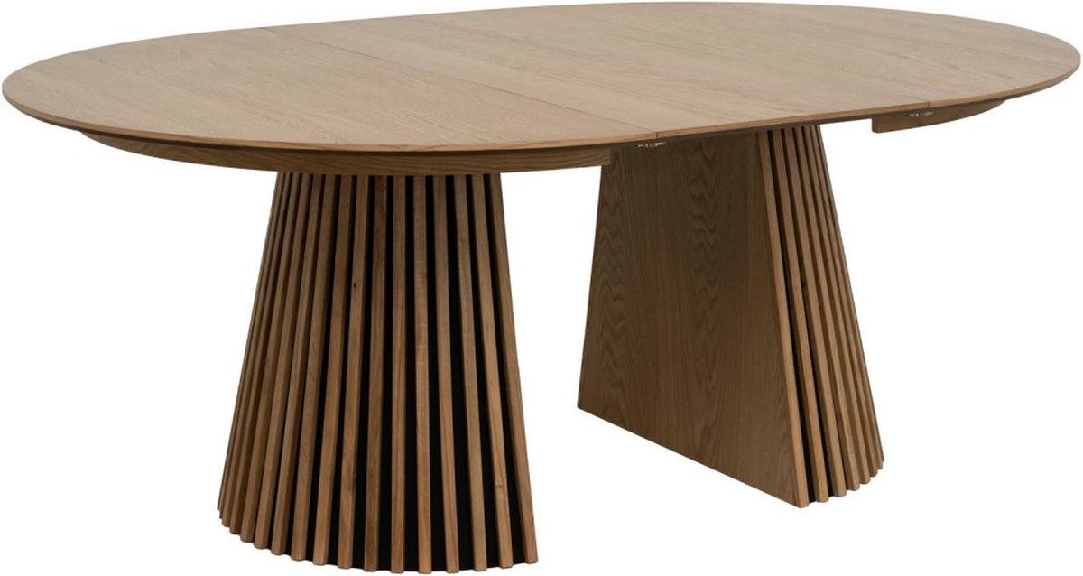Giga Meubel Eettafel Svendborg - Uitschuifbaar Ø140-240cm - Naturel