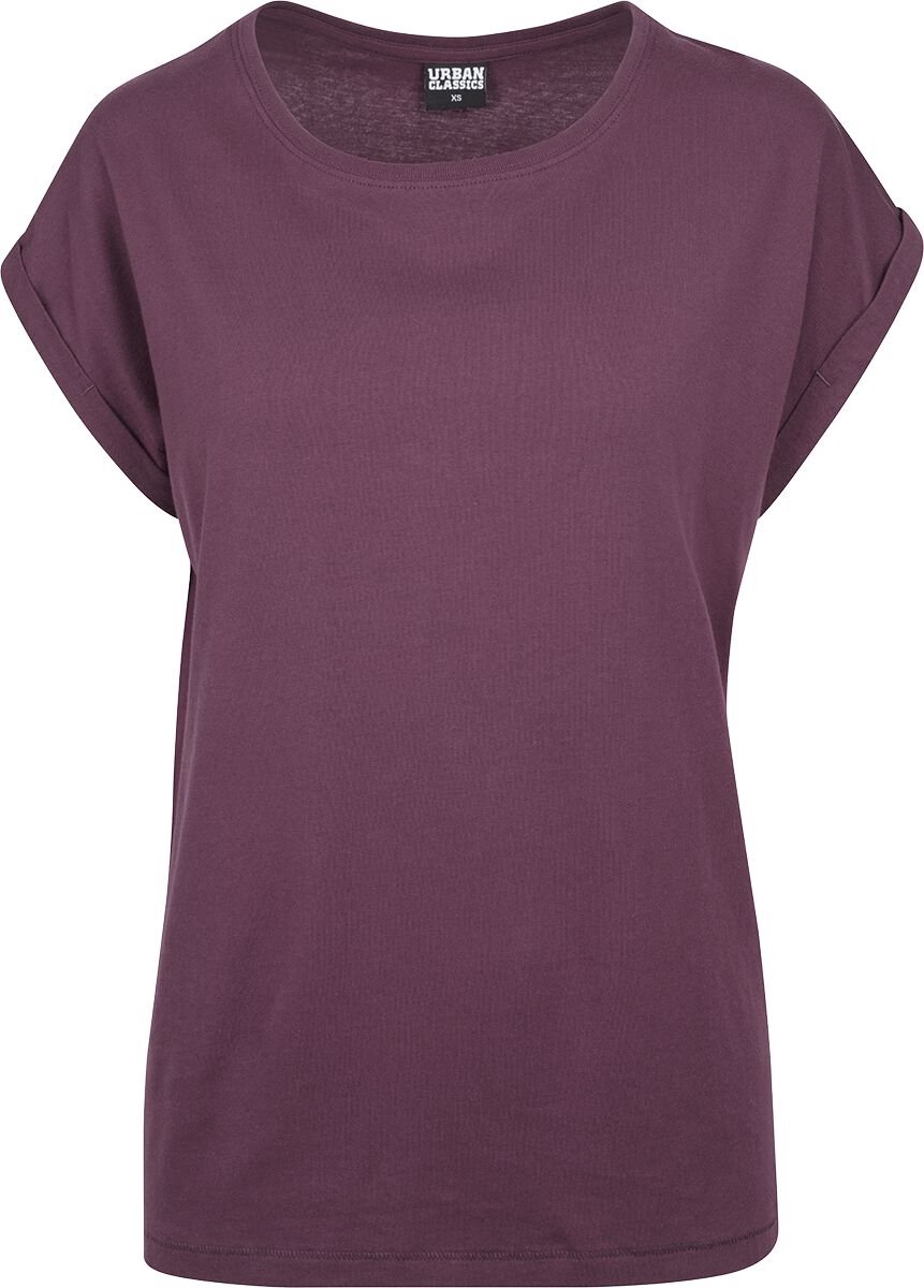 Urban Classics Extended Shoulder Tee Dames T-shirt – XXL Pruim