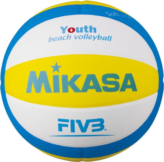 Mikasa Beachvolleybal SBV Youth - Jeugd Beachvolleybal - geel/wit/blauw - maat 5