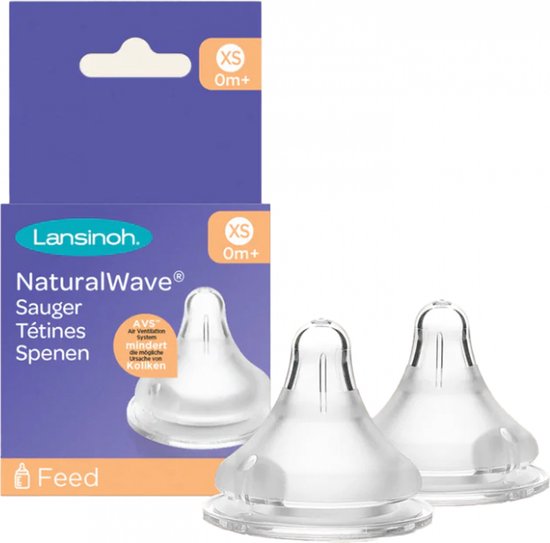 Foto: Lansinoh speen natural wave flow xs 0mnd 2 pack