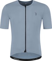 BBB Cycling Essence Fietsshirt Heren Korte Mouw - 15-25 °C - Ademend MTB en Wielrenshirt met 3 Achterzakken - IJs Blauw