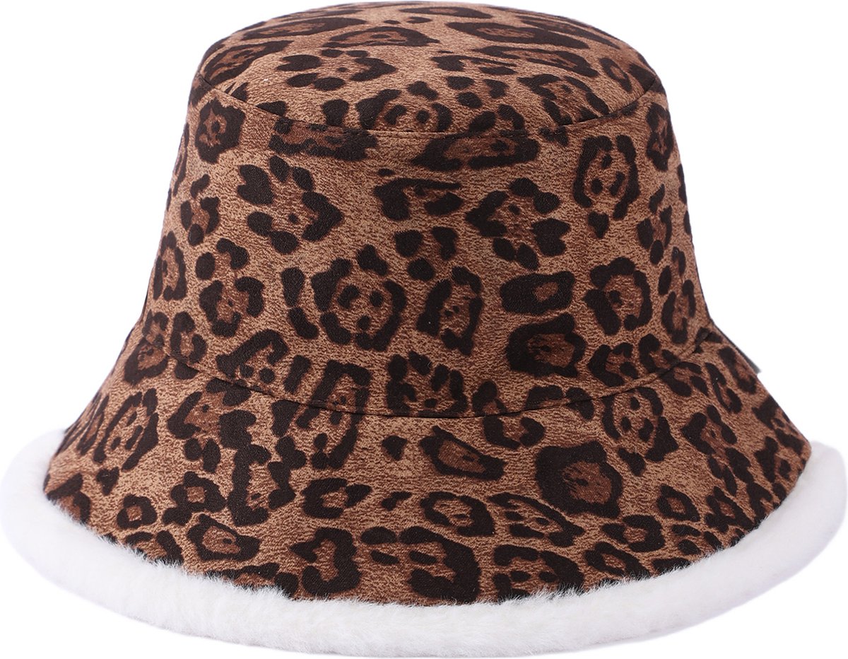 Emilie collection - hoed - panterprint - bucket hat - nepbont