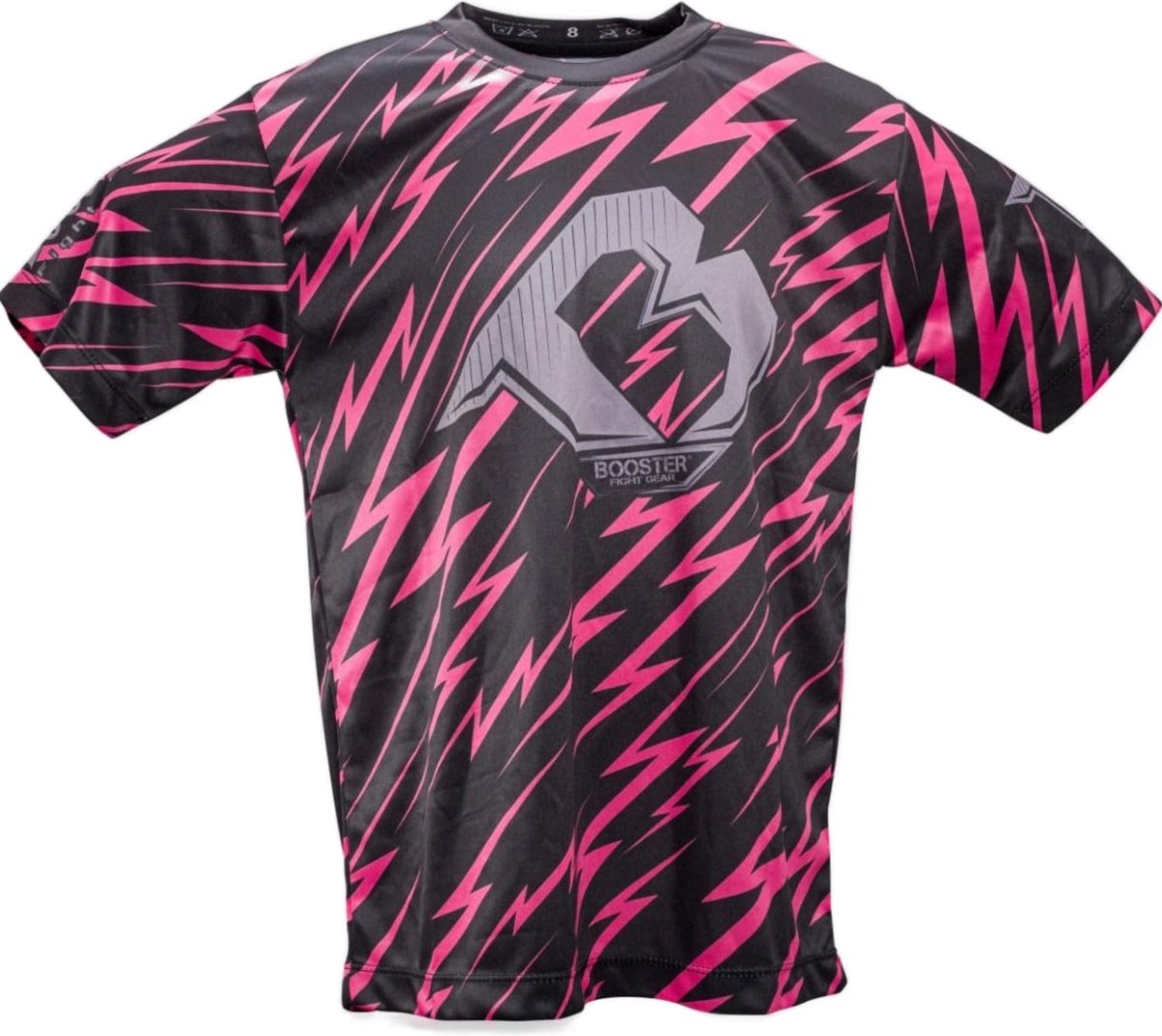 Booster Kids Dry Fit T-Shirt Combat Series 3 Zwart Roze - Kids - 10 Jaar