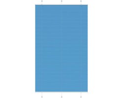 vidaXL - Plissé - rolgordijn - 115x200cm - stofbreedte - 114,4cm - polyester - blauw