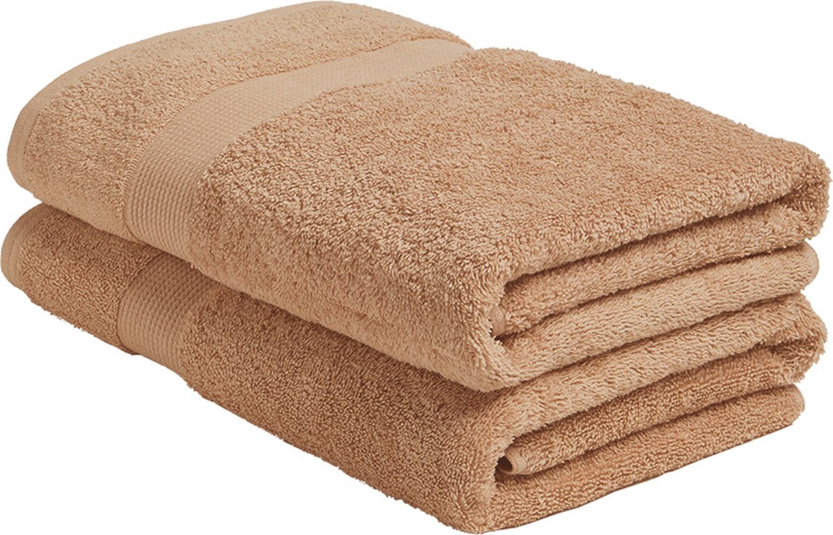 Yumeko douchelakens terry honey 70x140 - 2 st - Hotelkwaliteit - Bio, eco & fairtrade