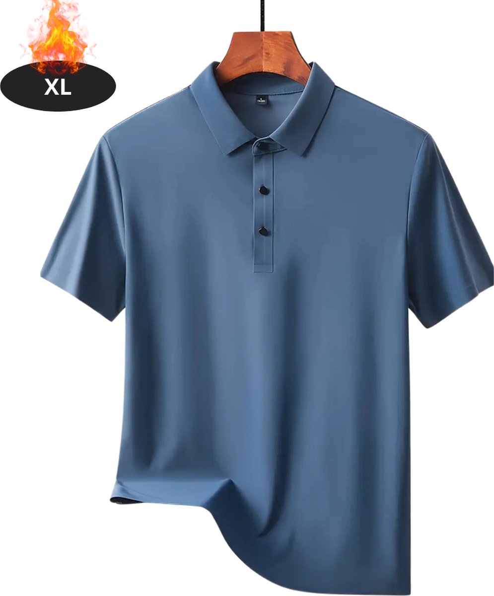 Nivard Poloshirt Heren T-Shirt Heren Shirt Overhemd Polo Shirt Zee Blauw