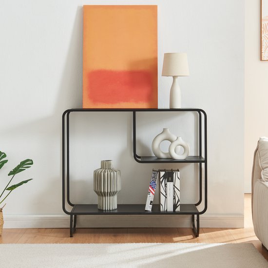 en.casa] Consoletafel Kuhmo elegante haltafel met 1 plank en