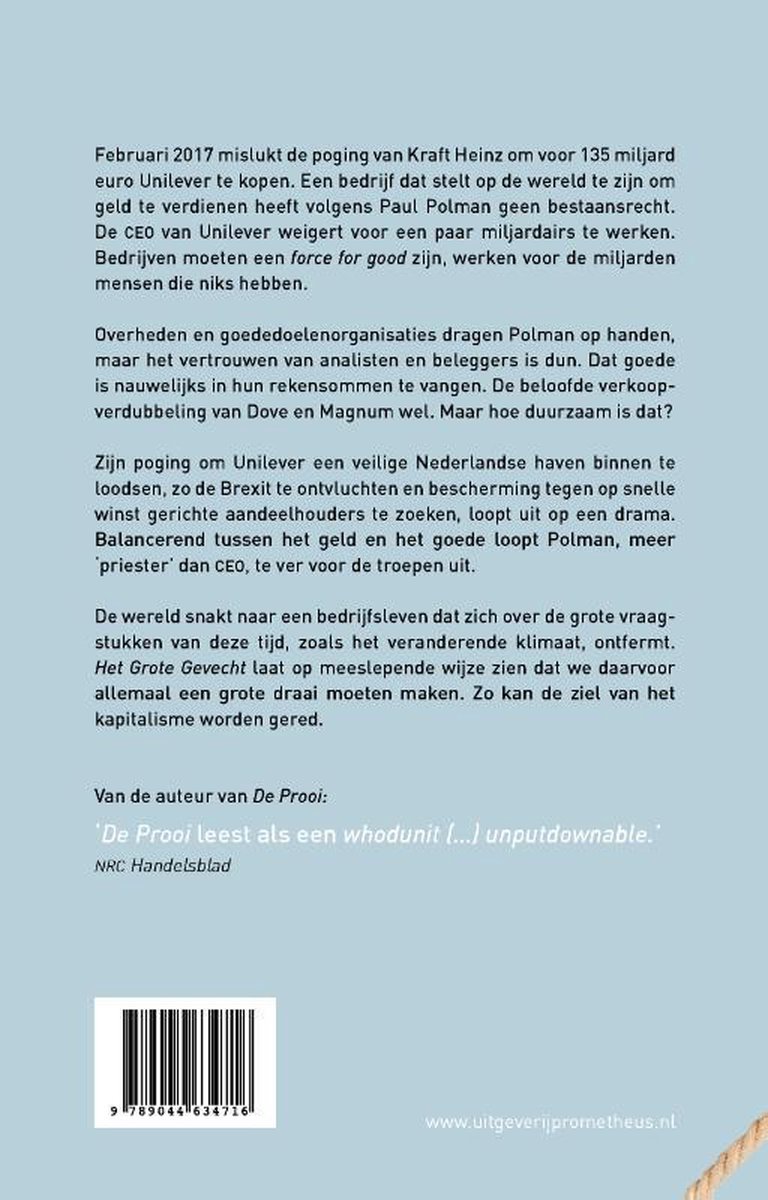 Het grote gevecht - back cover