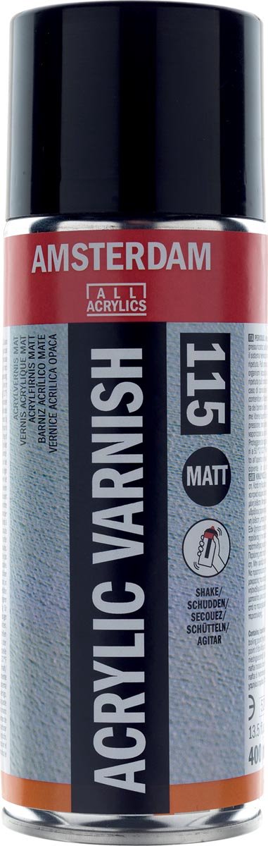 Amsterdam acrylvernis mat, spuitbus van 400 ml 6 stuks