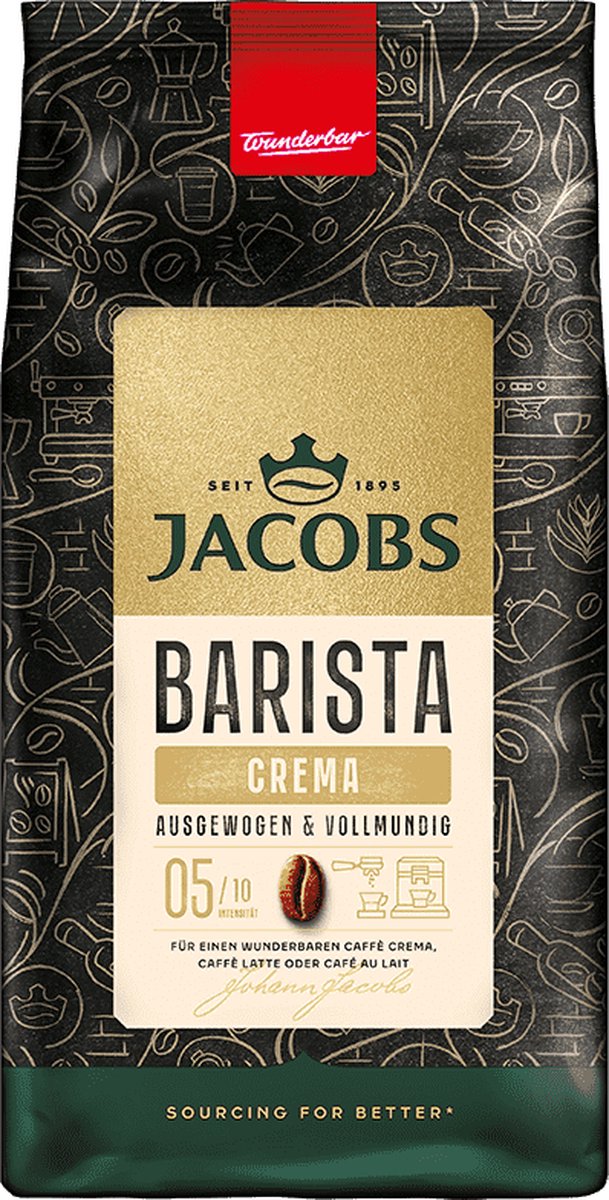 Goedkoopste Jacobs Barista Crema - koffiebonen - 1 kilo