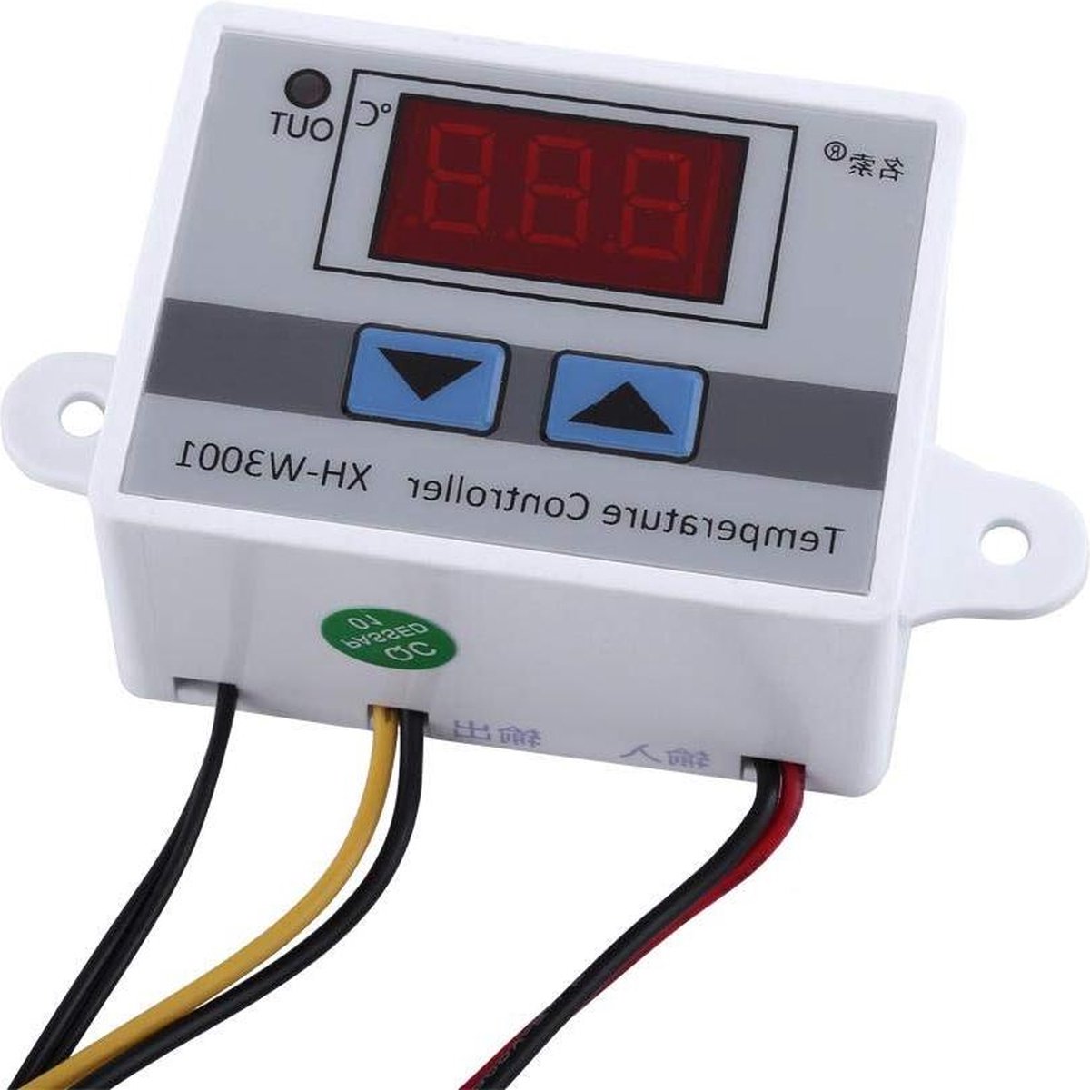 Dailygoody - Digitale Thermostaat - Temperatuurregelaar - Waterdicht - 12V - Thermosensor - Geschikt voor verwarming - Compact formaat