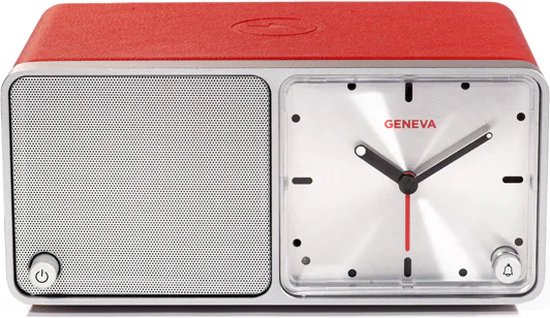 Geneva Time Wekker/bluetooth speaker - Rood van Geneva — afbeelding 4
