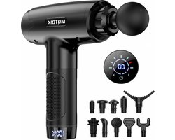 Massage Gun Deep Tissue for Athletes-Percussion Massagers Gun-Neck Back Muscle Massager Gun with 10 Heads-30 Adjustable Speeds-Portable Handheld Electric Massager for Body Relaxation massage gun