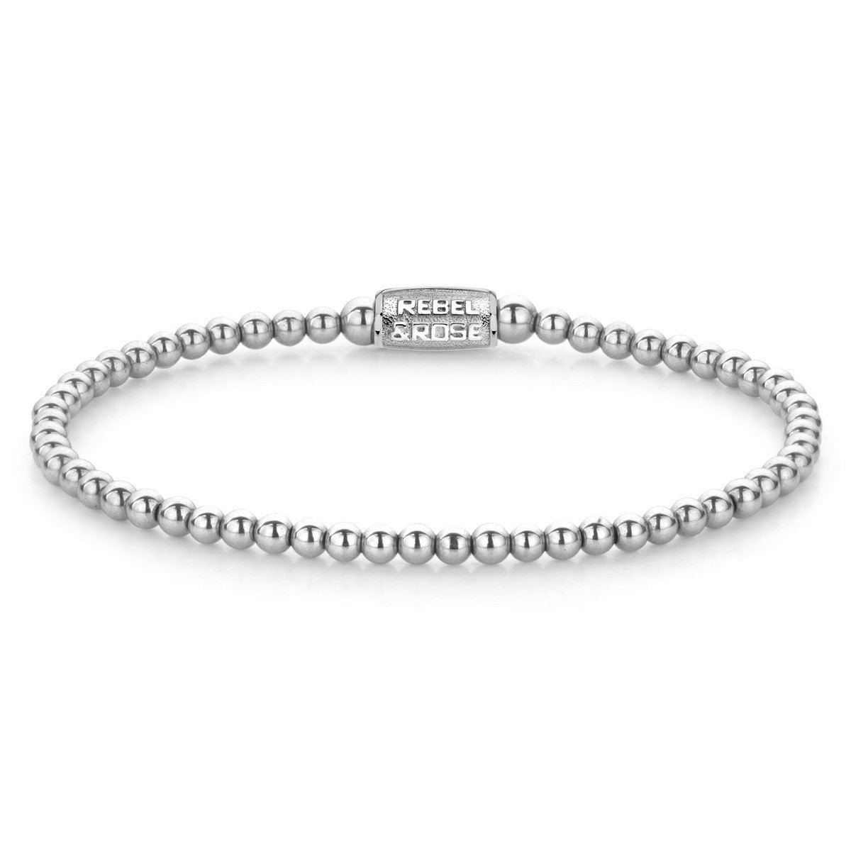 Rebel & Rose Silver Shine Armband RR-30002-S – Zilverkleurig Edelstaal