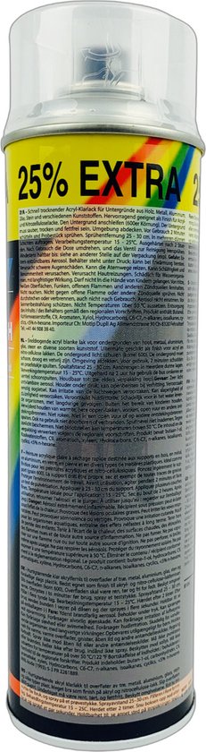 Bombe de peinture Motip pour Auto 500ml / M04009 Neuf