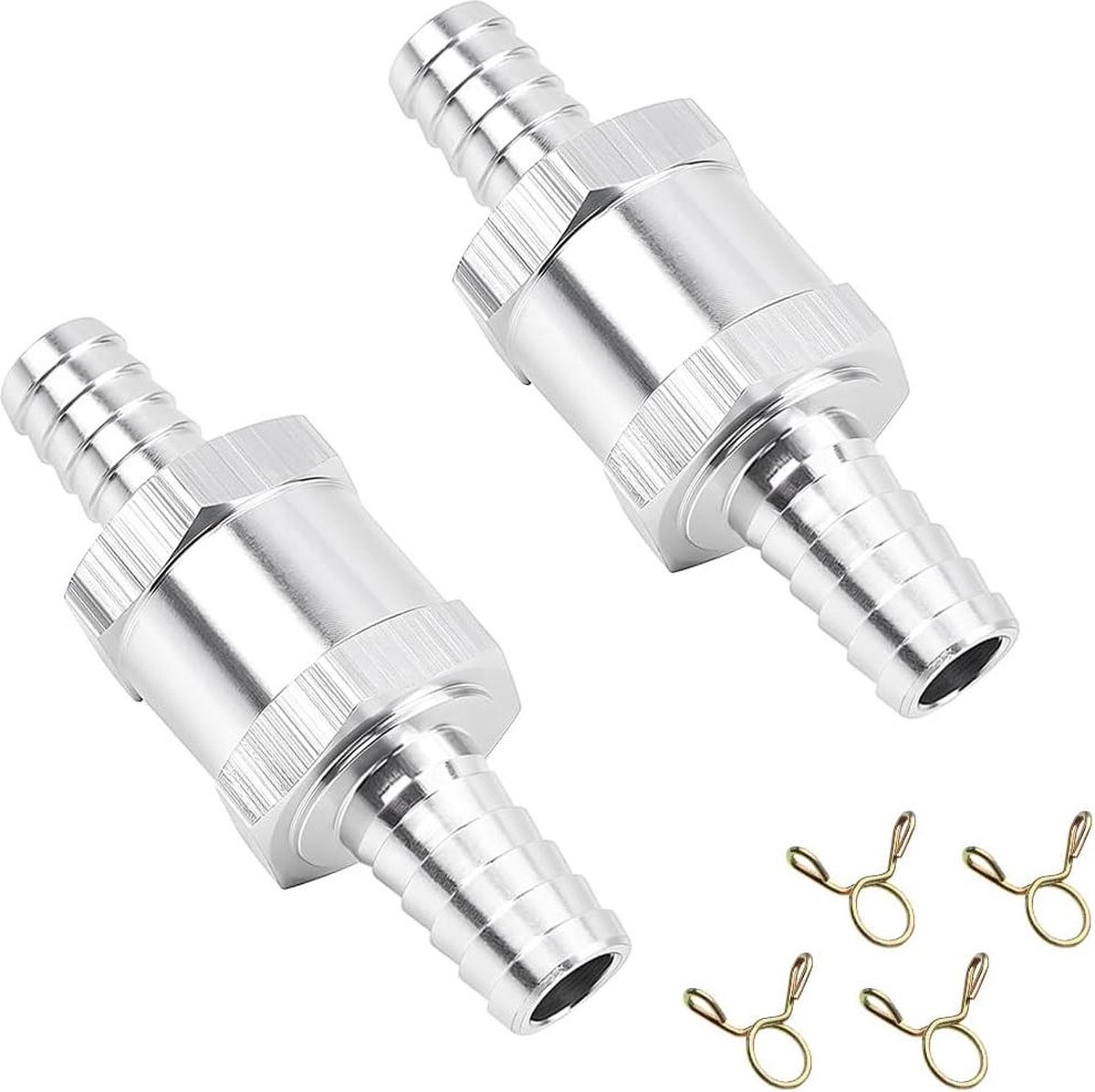 2 stuks aluminium brandstofterugslagklep voor auto-carburateur lagedruksysteem - benzine dieselolie .