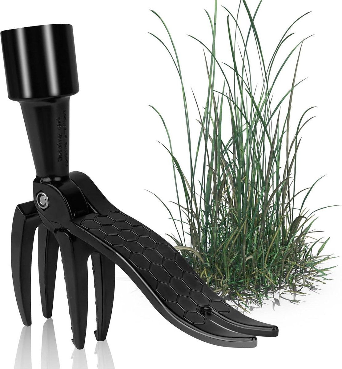 Wieden Tool - Afneembare Handvat Onkruidverwijderaar - Onkruidtrekker Handleiding - Wortelverwijderaar Tool met 4 Klauwen - Tuin Gereedschap .