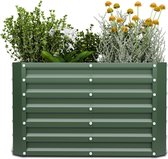Blumfeldt High Grow Recht Verhoogd Bed, 600 L Tuinbed Van Galvalume Staal Voor Bloemen, Kruiden & Groenten - Roestbestendig Metalen Ontwerp Met Open Basisstructuur & Eenvoudige Montage