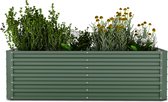 Blumfeldt High Grow Recht Verhoogd Bed, 1200 L Metalen Verhoogd Bed Van Weerbestendig Galvalume Staal Voor Bloemen, Kruiden & Groenten - Roestbestendig, Open Bodemstructuur, Gemakkelijk Te Monteren