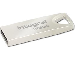 Intergral ARC usb stick - 128GB compact 2.0 metaal sleutelhanger formaat