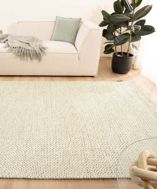 Tapis en laine - Hyssing vert menthe 240x340 cm