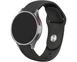 Innerlight® Smartwatch Siliconen Bandje 20mm - Zwart - Sport Horlogebandje geschikt voor Samsung Galaxy Watch 7 / 6 / 5 / Pro / 4 / 3 / Active 2 - Polar Ignite / Unite – Huawei