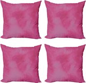 Set de 4 New de Sierkussenhoes décoratives à pois roses abstraits pour canapé, chambre à coucher, salon, 51 x 51 cm