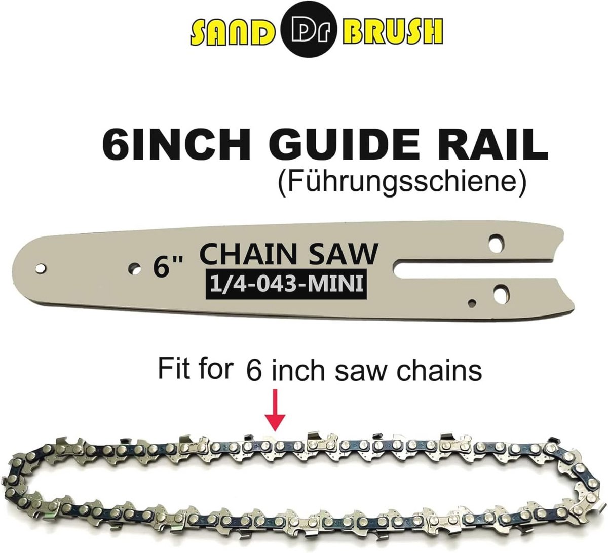 Geleidingsplaat voor 6 inch Mini Kettingzaag - Duurzaam en Efficiënt Tuinaccessoire