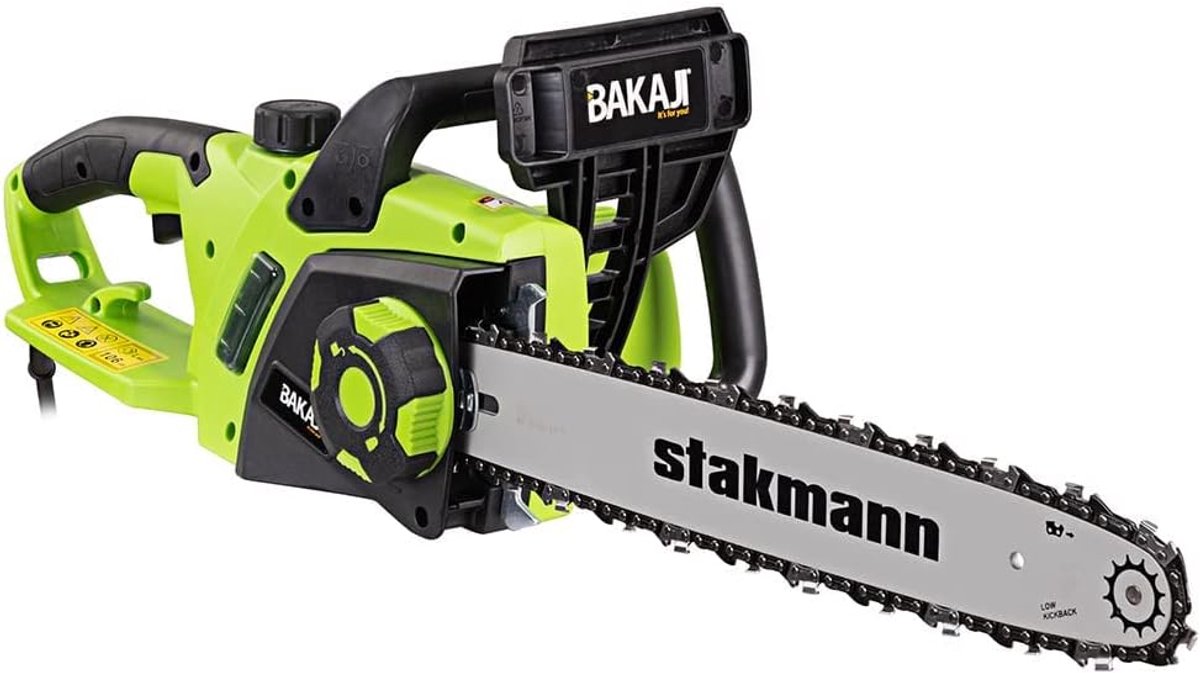 Elektrische Kettingzaag 2400 W - 40 cm Lemmet, Ideaal voor Hout en Takken, Snelheid 15 m/s, Max. Zaagsnede 35 cm