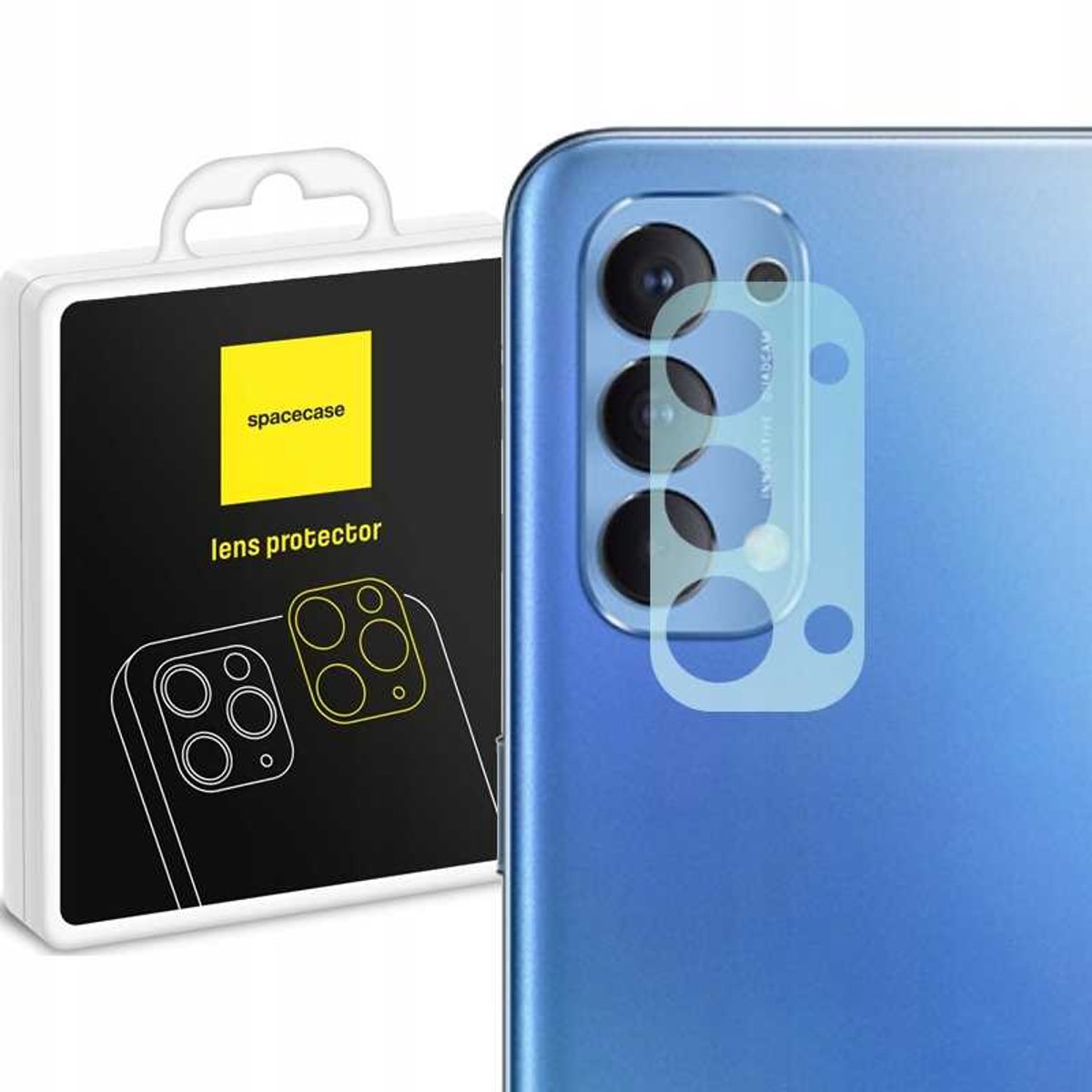 Spacecase Gehard Glas Voor Oppo Reno 4 Camera Lensbescherming