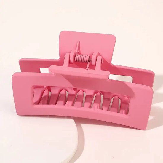 Set de 4 Barettes et pinces à cheveux - Rose vif - Rose clair - Rose saumon - 8,5 cm - Bonne qualité - Perfect comme cadeau - Accessoires pour cheveux