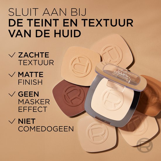 L’Oréal Paris True Match Poeder - 4N- Matterend gezichtspoeder met een Natuurlijke Dekking - 9 gr. - Vegan