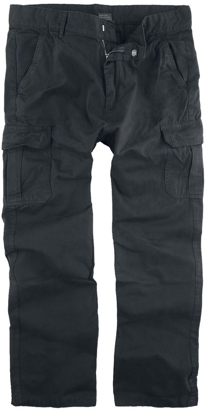 Urban Classics Straight Leg Cargo Heren Cargobroeken - zwart - W32L32