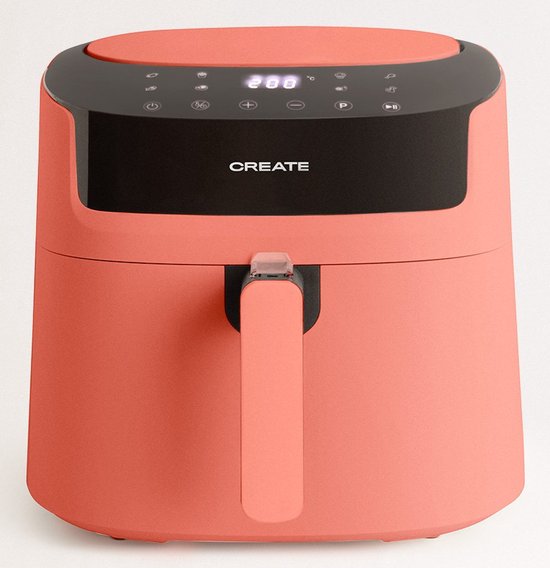 CREATE- Airfryer Pro 6,5L Terracotta 1800W met Dubbele Lade - CREATE- - €69,95