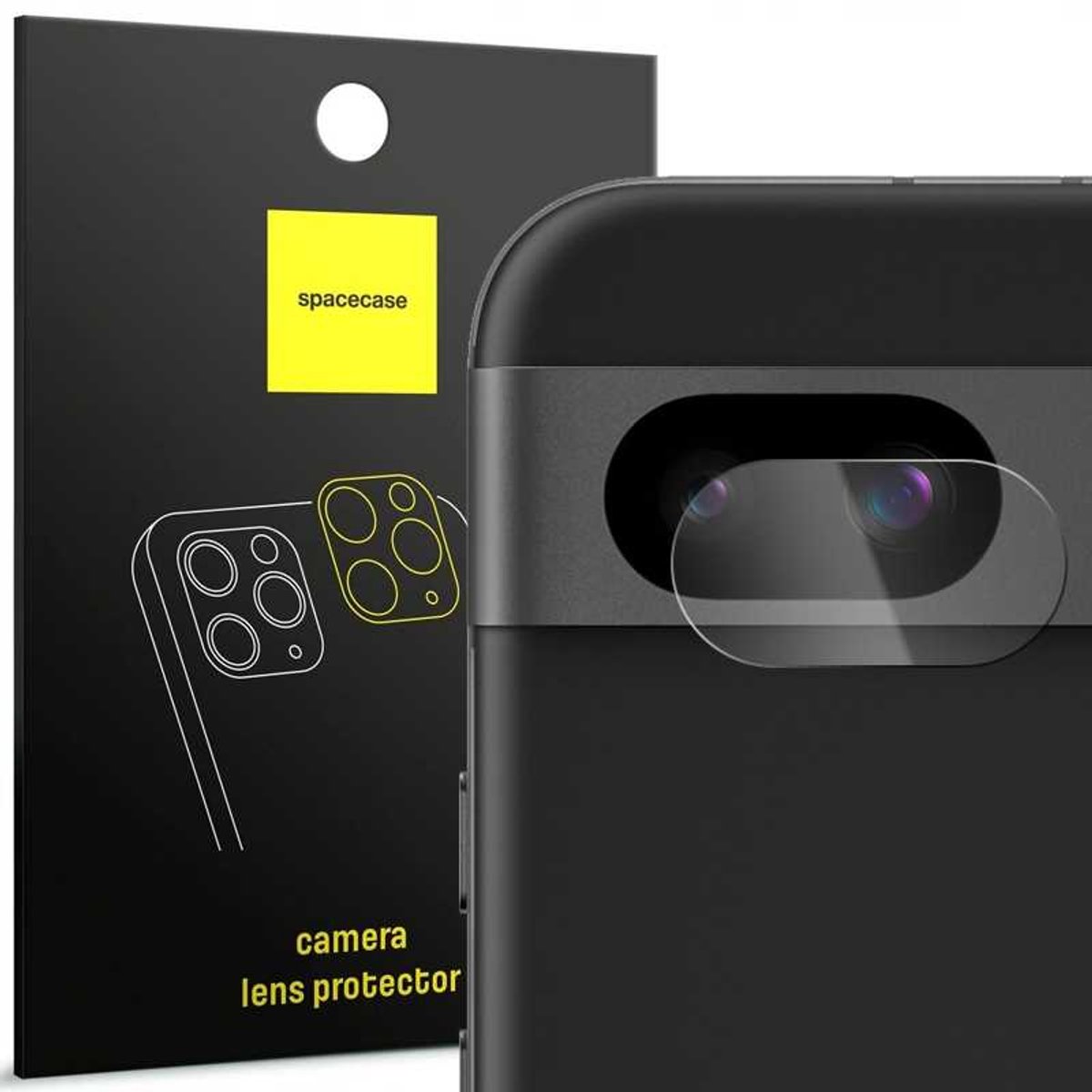 Spacecase Case Cover Voor Google Pixel 8A Sc Camera Glazen Telefoon