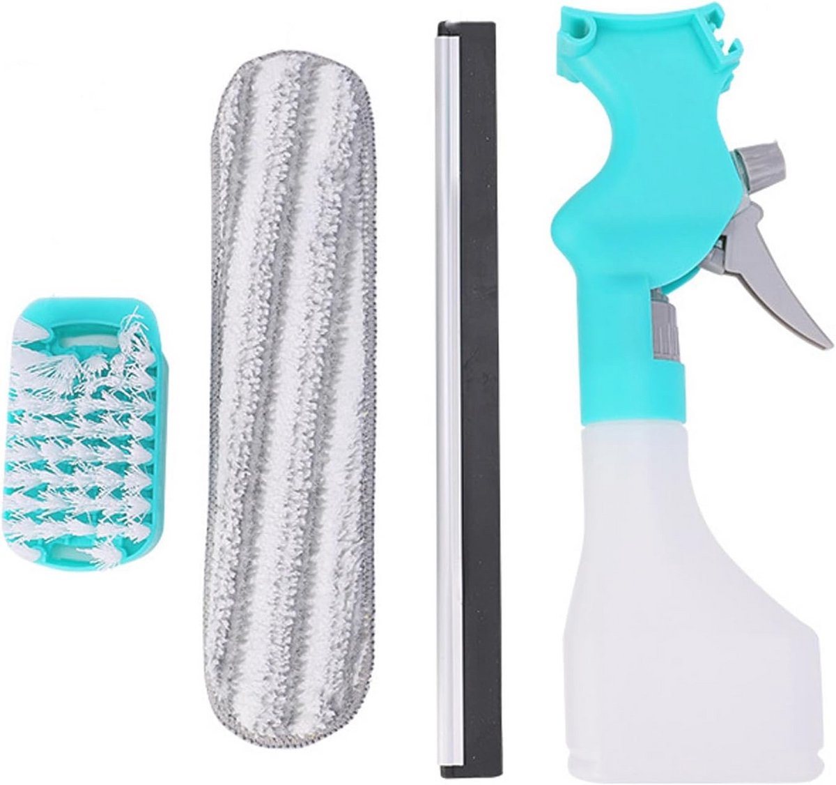 4-in-1 Douchecabinetrekker en Raamwisser voor Efficiënte Reiniging van Spiegels en Glas