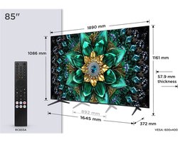 TCL 85Q6C - 85 inch - 4K QD-MiniLED - 2025 - Smart TV