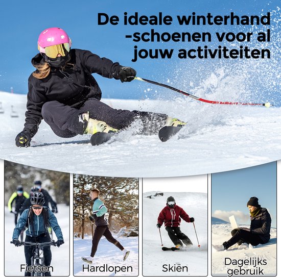 Fietshandschoenen met Touchscreen - Winddicht / Waterdicht - Motor Handschoenen - Maat: L — afbeelding 2