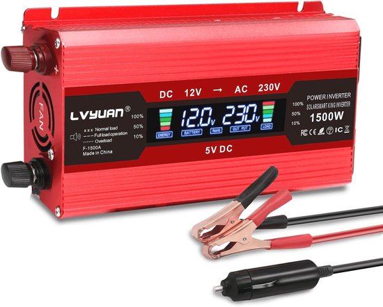 EcoLine - Omvormer 12V Naar 220V/230V - 300w / 600w Vermogen EcoLine - Omvormer 12V Naar 220V/230V - 300w / 600w Vermogen