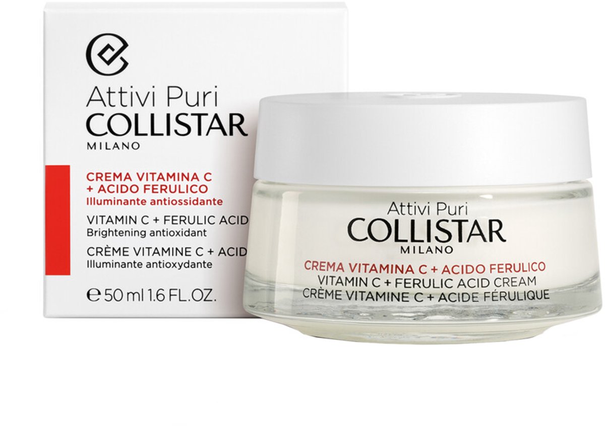 Goedkoopste Collistar Attivi Puri Vitamin C Ferulic Acid Cream - 50 ml - olievrije crème