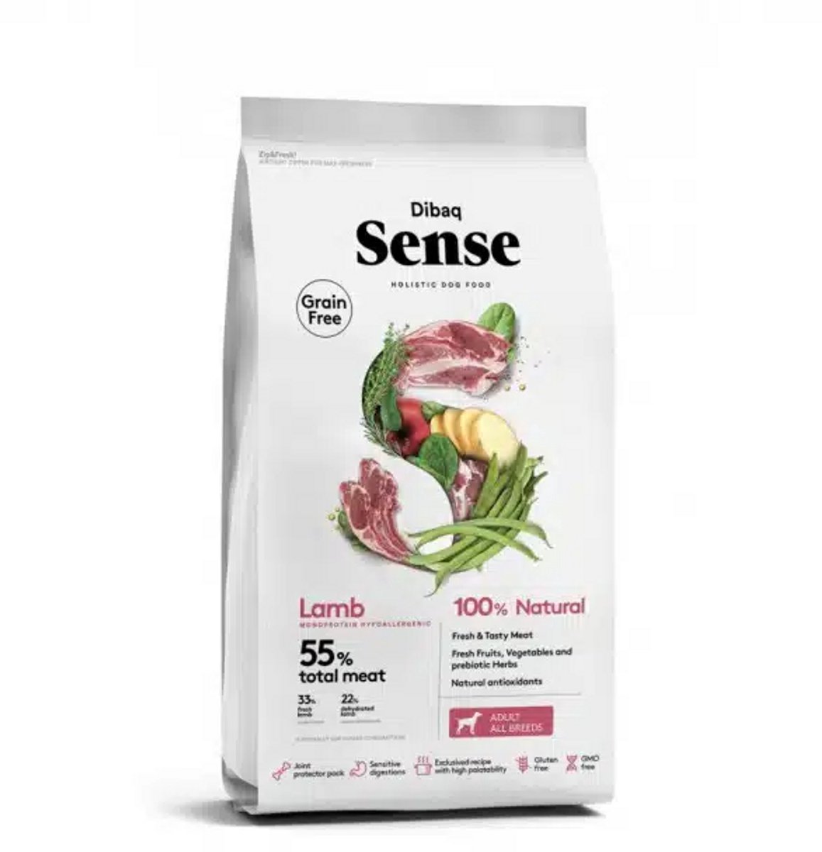 Dibaq Dibaq Sense Grainfree - Adult - Lam 2kg