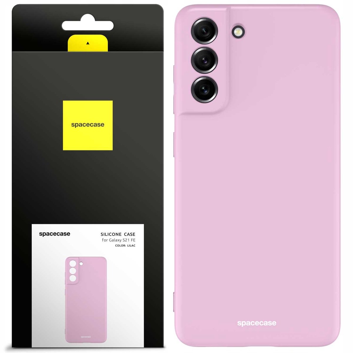 Spacecase Silicone Behuizing Galaxy S21 Fe Lilac Behuizing